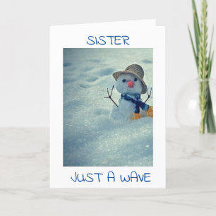 CARTE BONJOUR SUR VOTRE **CARTE DE SOEUR D'ANNIVERSAIRE*