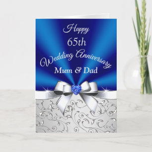 Carte Bonne 65e anniversaire Mariage Cartes, maman et pa