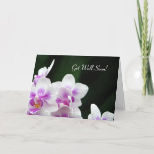 Carte Bonne amélioration bientôt Floral Grey Card