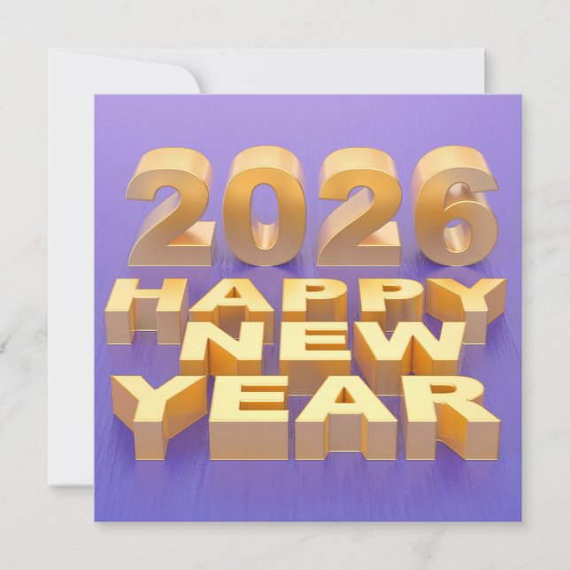 Carte Bonne année 2026 (Devant)