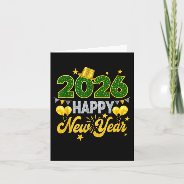 Carte Bonne année 2026 Famille de jumelage (Devant)