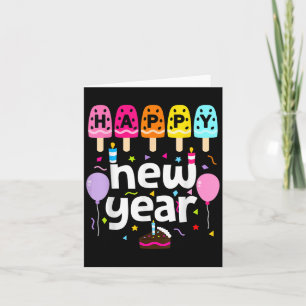 Carte Bonne année 2026 Nouvel An Soirée Enfants Filles