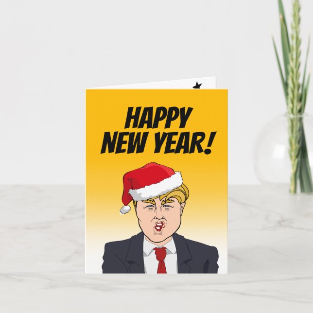 Carte Bonne année de Donald Trump (Devant)