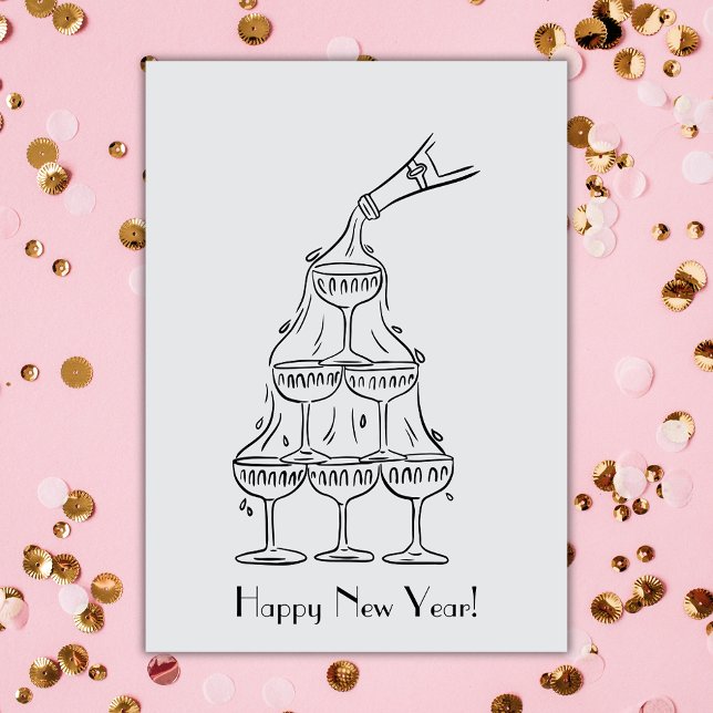 Carte Bonne année Tour Champagne (Créateur téléchargé)