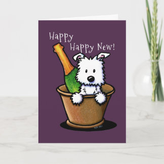 Carte Bonne Année Westie