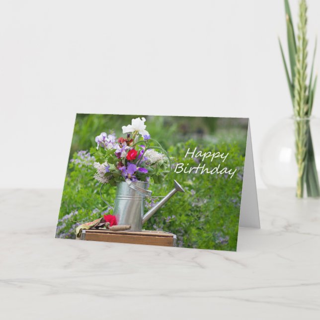 Carte Bonne arrosage d'anniversaire (Devant)