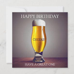 Carte Bonne bière d'anniversaire
