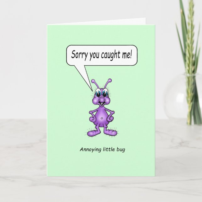 Carte Bonne caricature de Little Bug (Devant)