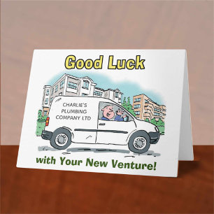 Carte Bonne chance avec la nouvelle entreprise
