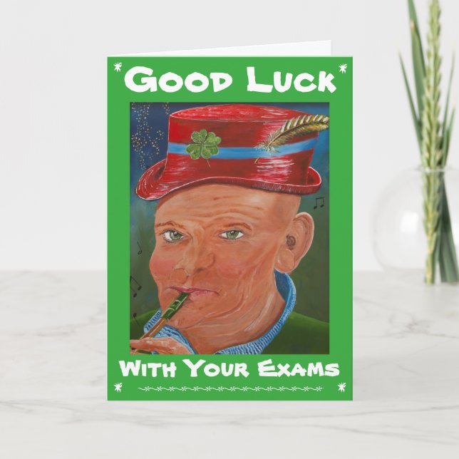 Carte Bonne chance avec vos examens (Devant)
