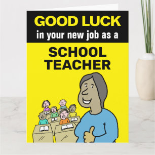 Carte Bonne chance dans votre nouveau travail en tant qu