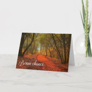 Carte Bonne Chance Français Bonne Chance Woodland Path B
