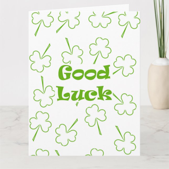 Carte Bonne chance irlandaise (Devant)