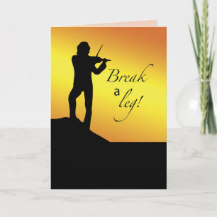 Carte Bonne Chance Musicale, Break a Let, Fiddler, Toit