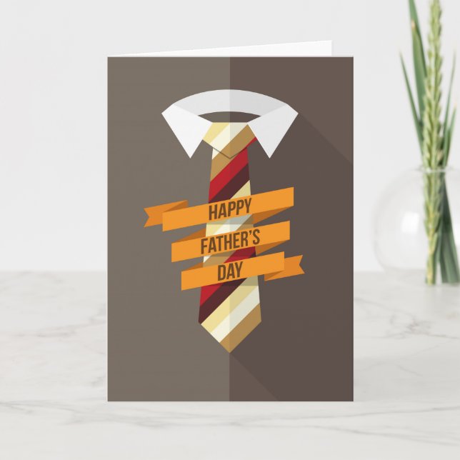 Carte Bonne Cravate de Fête des pères (Devant)