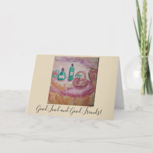 Carte bonne cuisine et bons amis
