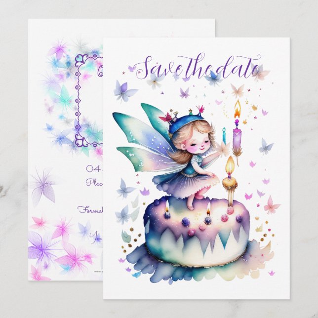 Carte Bonne fête d'anniversaire 01 (Devant / Derrière)