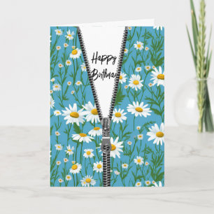 Carte Bonne fête d'anniversaire avec Zipper