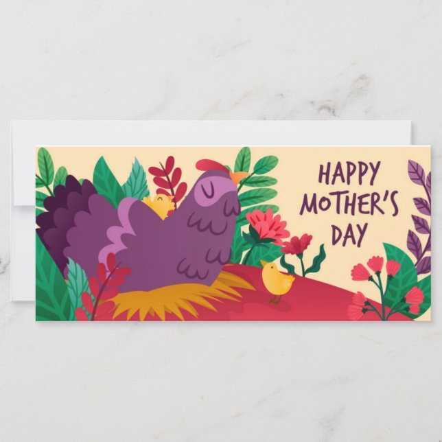 Carte Bonne fête des mères (Devant)