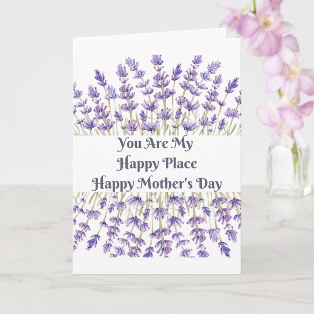 Carte Bonne fête des mères (Orchidée)