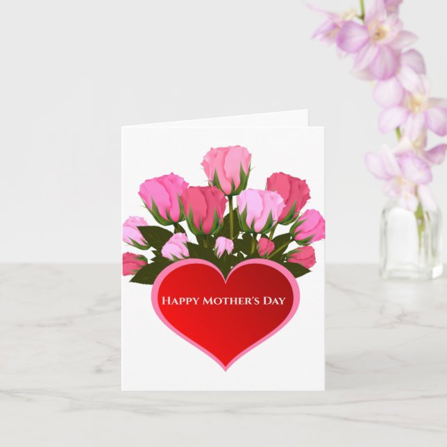 Carte Bonne fête des mères (Orchidée)