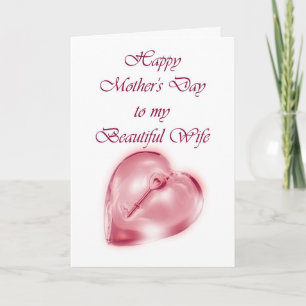 Carte Bonne fête des mères à la femme du mari