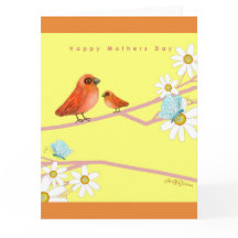 Bonne fête des mères avec les oiseaux