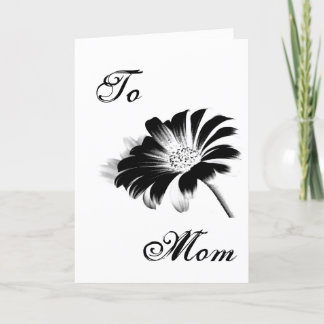 Carte Bonne fête des mères Black Daisy III