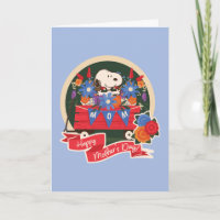 Bonne fête des Mères | Fanion Snoopy Maman