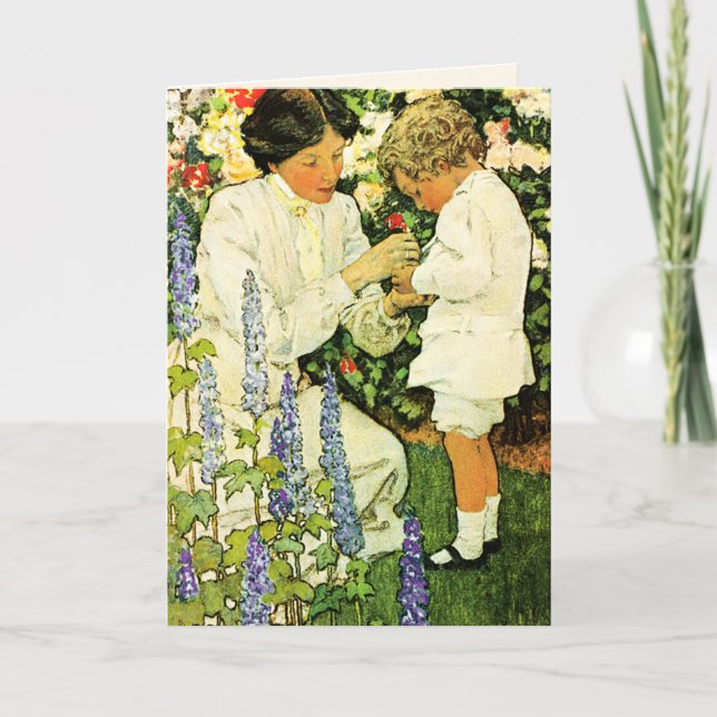 Carte Bonne fête des mères. Personnalisation de l'art vi (Devant)