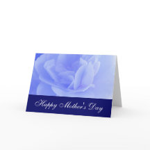 Bonne fête des mères, rose bleu