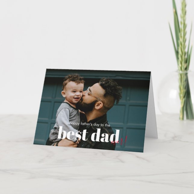Carte Bonne Fête des pères au Meilleur Père toujours Sal (Devant)