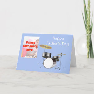 Carte Bonne Fête des pères avec kit batterie à papa Ajou