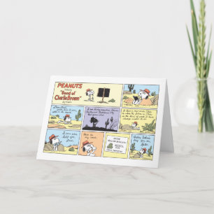 Carte Bonne fête des pères Bande dessinée Peanuts Spik