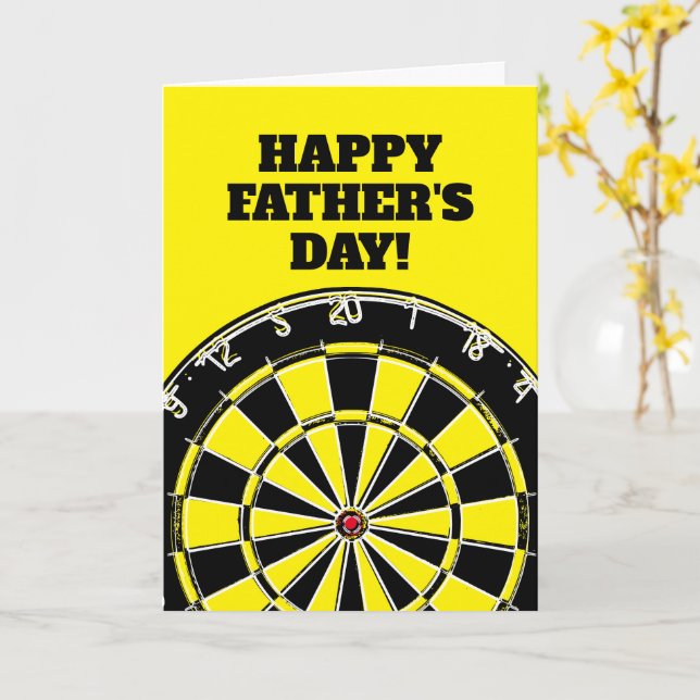 Carte Bonne Fête des pères conception de tableau de bord (Fleur jaune)