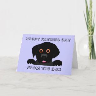 Carte Bonne Fête des pères, du chien