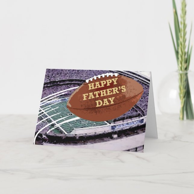 Carte Bonne fête des pères - Football (Devant)
