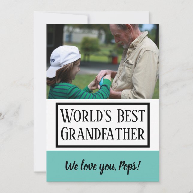 Carte Bonne Fête des pères | Grand-père (Devant)