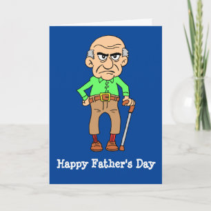 Carte Bonne Fête des pères Grumpy Vieux Part