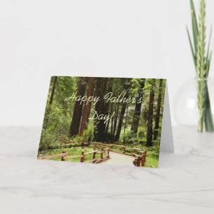 Carte Bonne Fête des pères Muir Woods Path Card