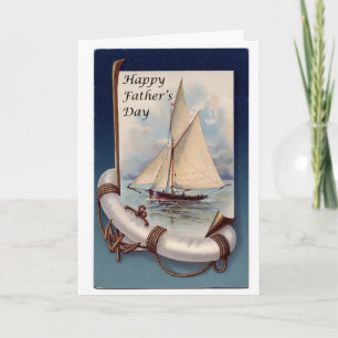 Carte Bonne Fête des pères nautique
