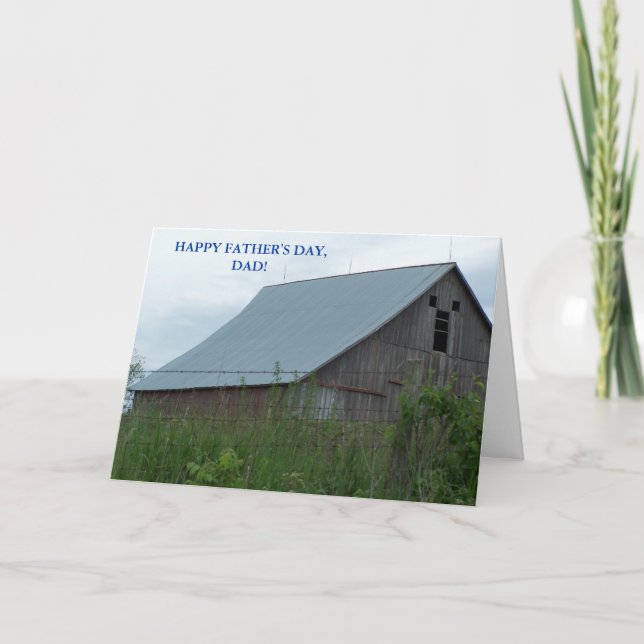 CARTE BONNE FÊTE DES PÈRES, PAPA ! DIEU ET PAYS (Devant)