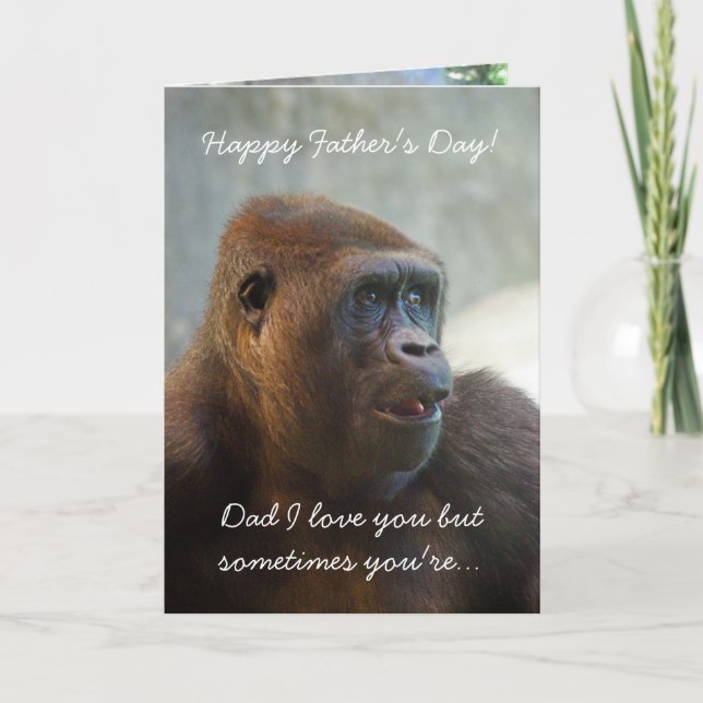 Carte Bonne Fête des pères ! Papa, je t'aime b... (Devant)