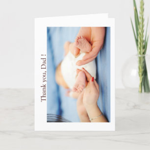Carte Bonne Fête des pères Pieds bébé