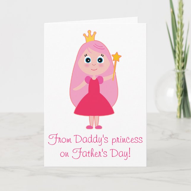 Carte Bonne Fête des pères : Princesse de papa (Devant)