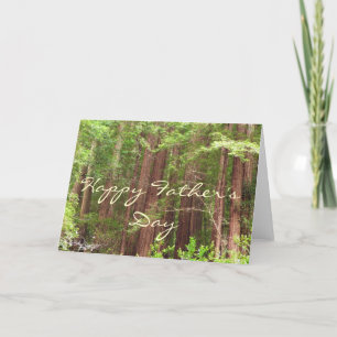 Carte Bonne Fête des pères Redwood Trees Card