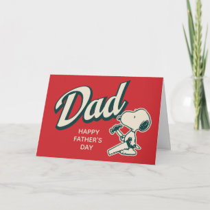 Carte Bonne fête des Pères Snoopy Bricoleur