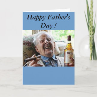 Carte Bonne Fête des pères Vieux Homme !