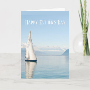 Carte Bonne Fête des pères Voilier Voilier Sailboat Sere