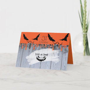 Carte Bonne fête d'Halloween "Treat or Trick"